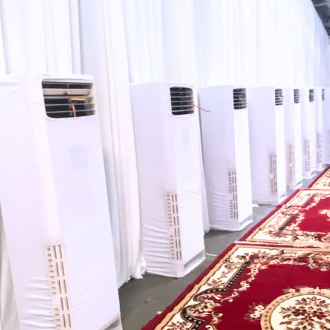 AC standing 5 PK terpasang di lokasi acara